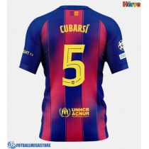 Fotballdrakt Herre Barcelona Pau Cubarsi #5 Hjemmedrakt 2025-26 Kortermet